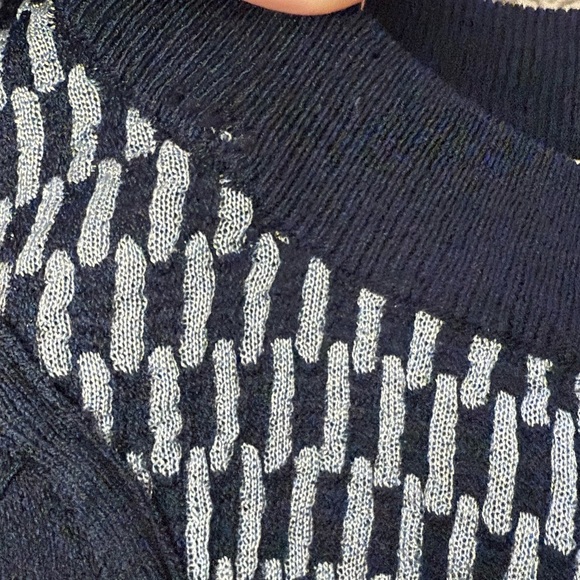 Rachel Roy Navy Blue Long Sleeve Fitted Sweater Mini Dress Size XS - Picture 8 of 8